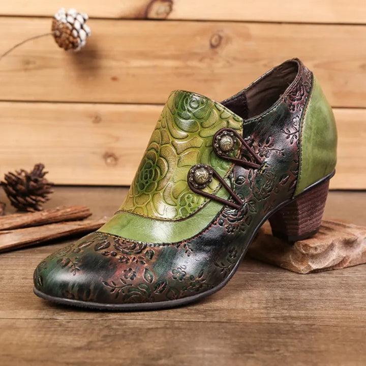 Girsby2 -  colorful Retro leather booties for women