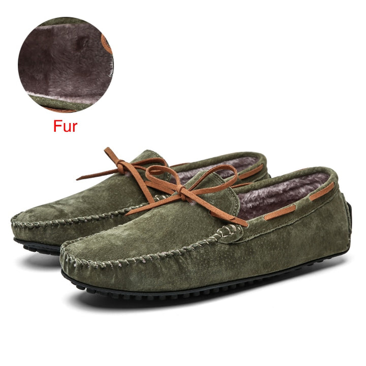 DEKABR2 - Suede Leather Boat Shoes/Loafers For Men - Summer Moccasins - Ashour Shoes