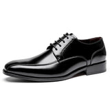 Signore - Men's Elegant Polished Leather Cap Toe Oxford Dress Shoes - Ashour Shoes