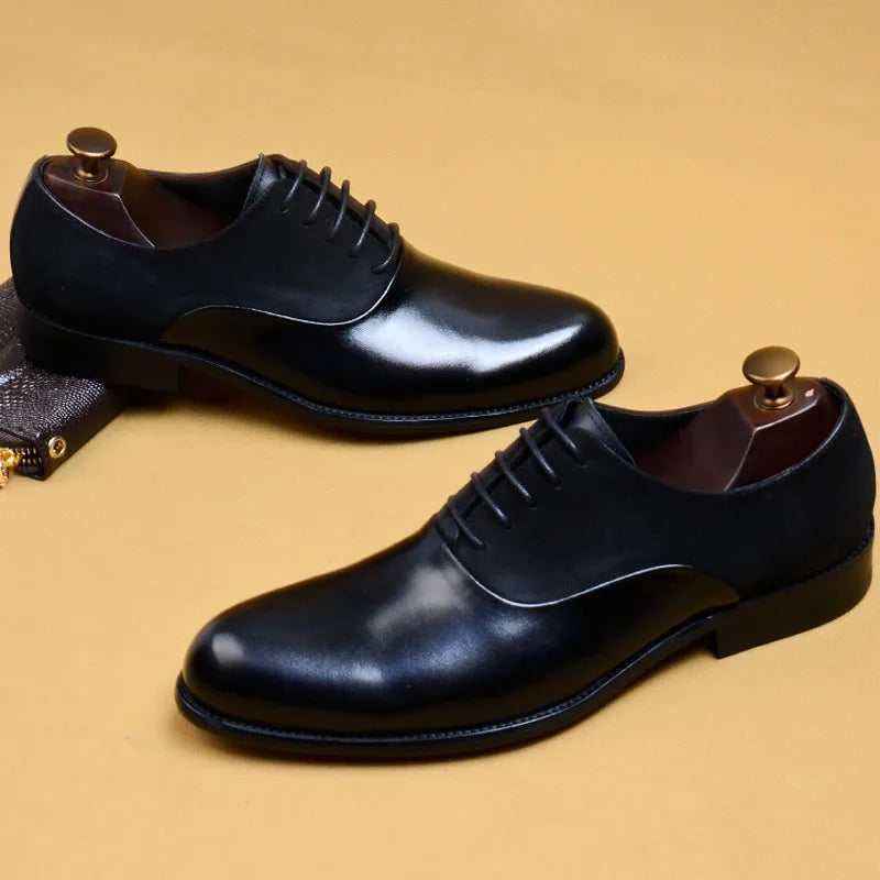 La Finezza 3 - Classic Genuine leather oxford dress shoes for men - Ashour Shoes