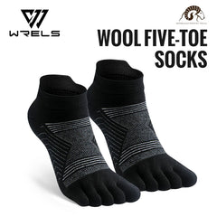 Agile3 - Unisex Merino Performance Toe Ankle Socks for Running & Hiking - Ashour Shoes