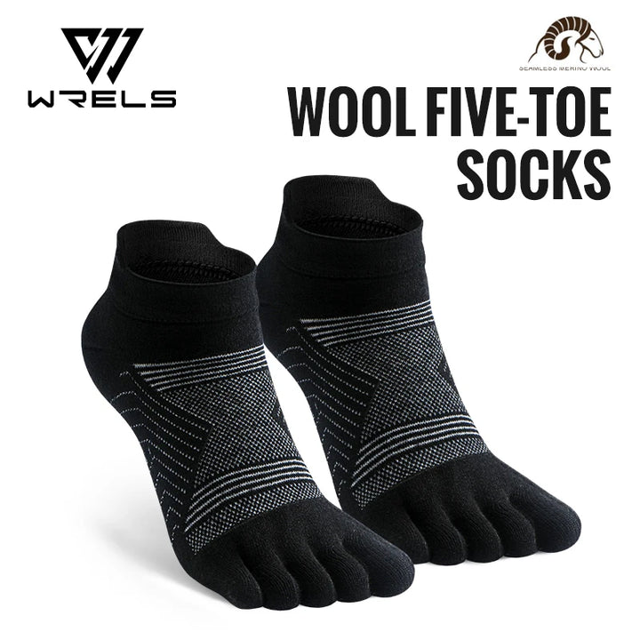 Agile3 - Unisex Merino Performance Toe Ankle Socks for Running & Hiking