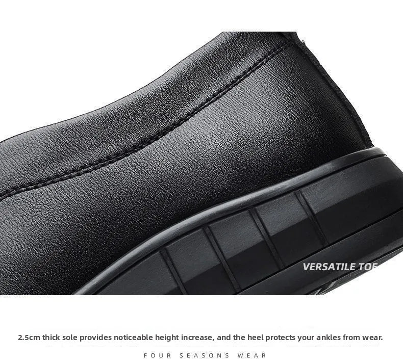 Libero - Hands free Lightweight slip-On Men's Leather Shoes - Ashour Shoes
