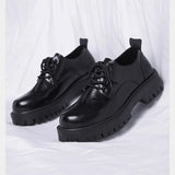 Vigore - Men's Glossy Platform Derby Dress Shoes - Ashour Shoes