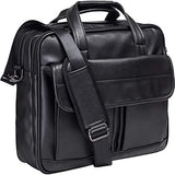 V2 - Men's Vegan Leather Business Briefcase Versatile Shoulder Bag with Multi-Pocket - Ashour Shoes