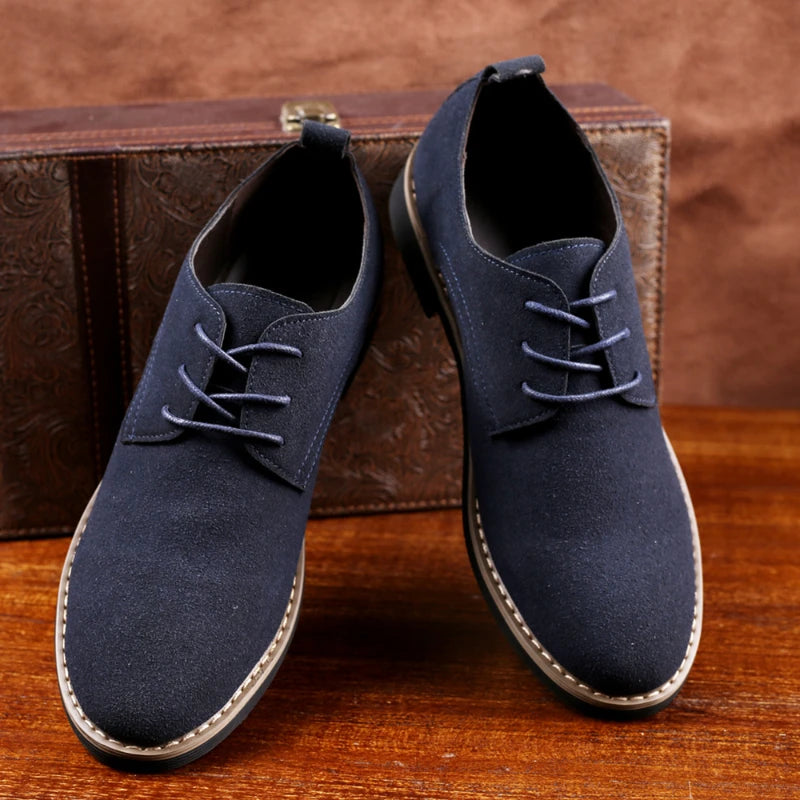 Nobile3 - Men's Classic Faux Suede Oxford Dress Shoes - Ashour Shoes