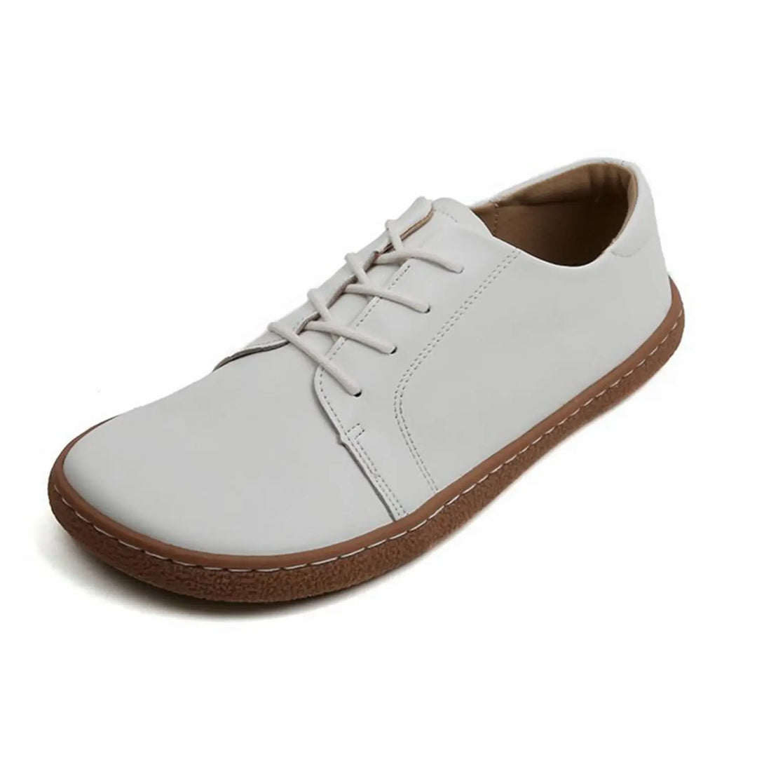 Ampio - Barefoot Microfiber Lace-Up Flats with Wider Toe Box