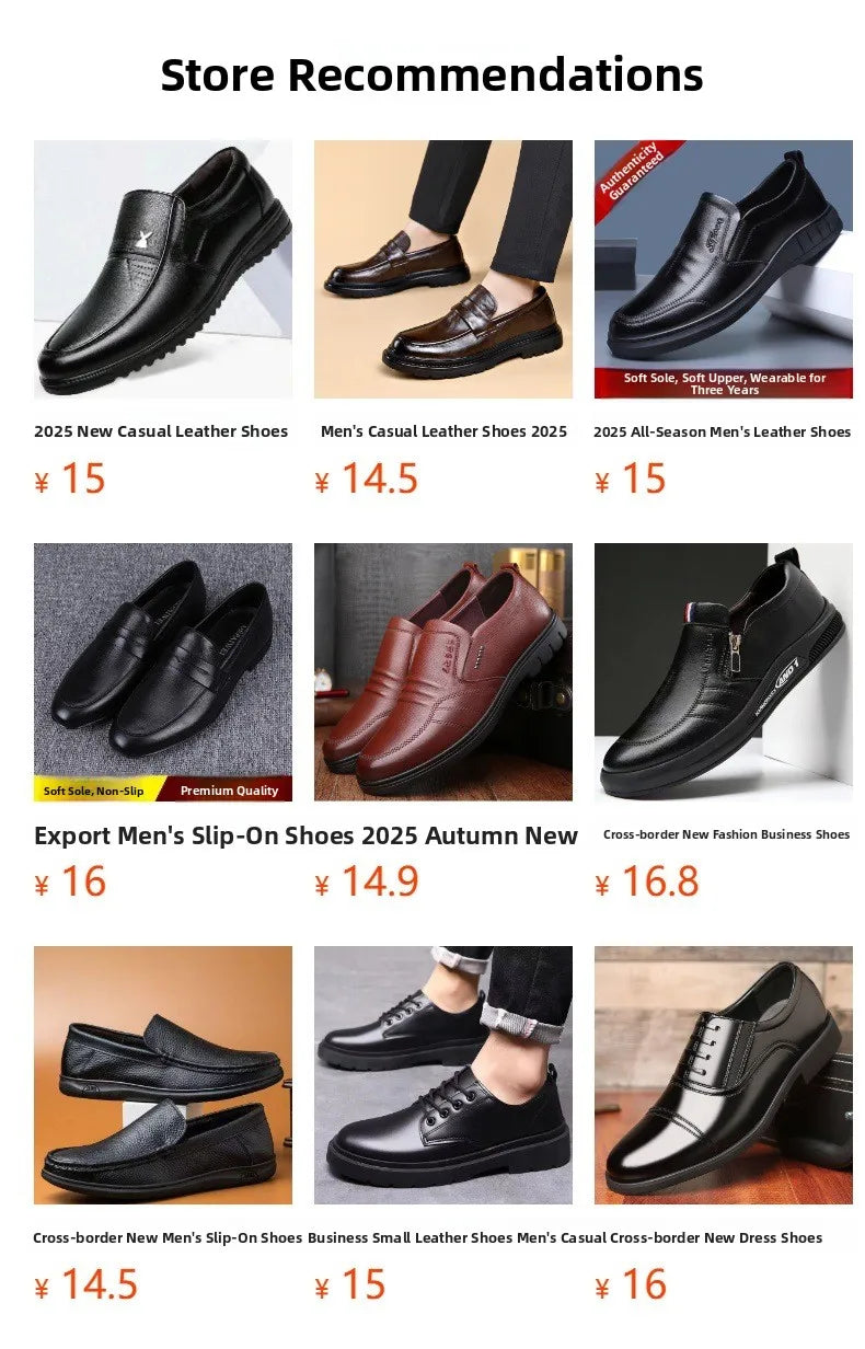 Libero - Hands free Lightweight slip-On Men's Leather Shoes - Ashour Shoes