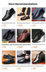 Libero - Hands free Lightweight slip-On Men's Leather Shoes - Ashour Shoes