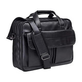 V2 - Men's Vegan Leather Business Briefcase Versatile Shoulder Bag with Multi-Pocket - Ashour Shoes