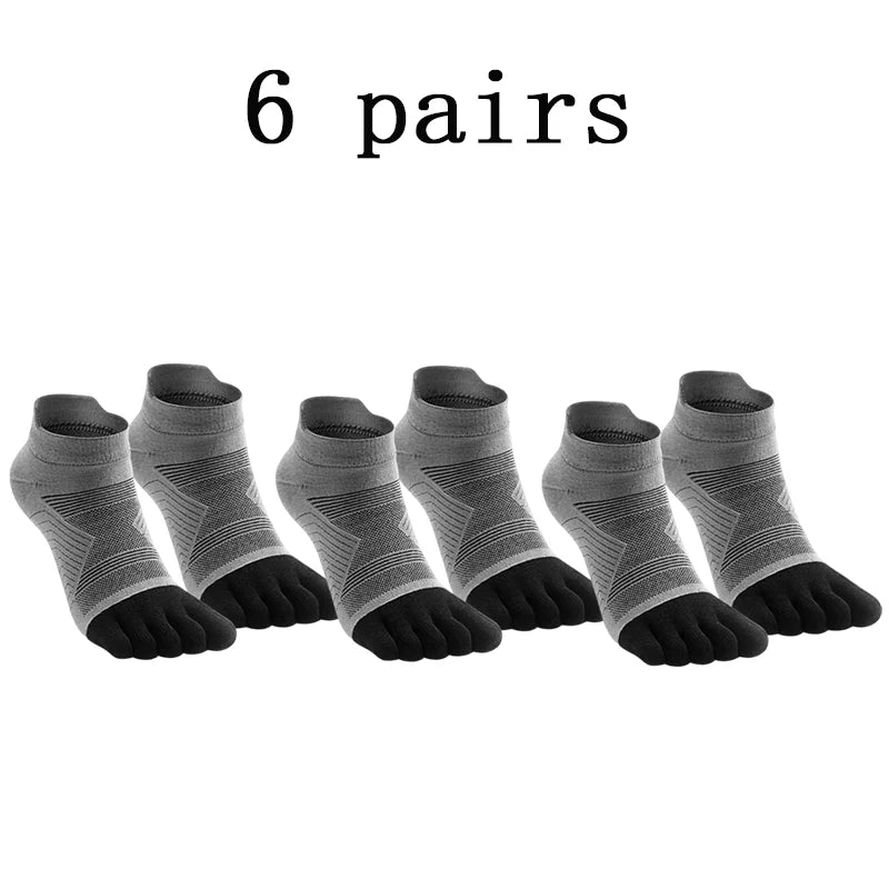 Agile3 - Unisex Merino Performance Toe Ankle Socks for Running & Hiking - Ashour Shoes