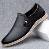 Comodo - Men's Genuine Leather Casual Slip-On Loafers - Ashour Shoes