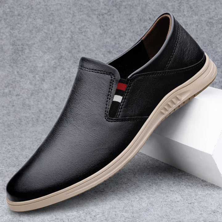 Comodo - Men's Genuine Leather Casual Slip-On Loafers