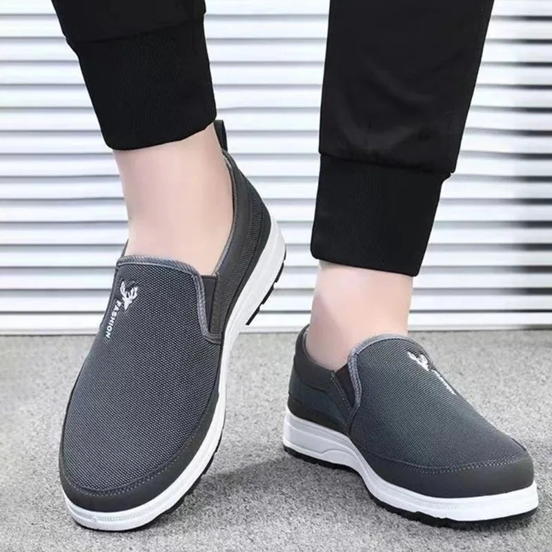 Stile - Men's Breathable Mesh Slip-On Casual Loafers - Ashour Shoes