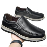 Sportivo - Men's Casual Blue Genuine Leather Moc Toe Loafers - Ashour Shoes