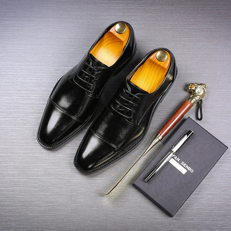 Zinar - Classic Modern Oxford Lace Dress Shoes - Ashour Shoes