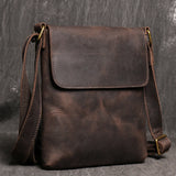 Lavino - Genuine Leather Crossbody Bag for Men – Compact Sling Satchel for Phone and 7.9-Inch Tablet - Ashour Shoes