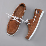 Nautico - Men's Classic Suede Lace-Up Boat Shoes - Ashour Shoes