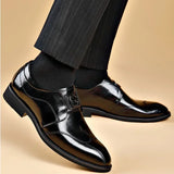 Maestro - Men's Polished Patent Leather Buckle Slip-On Dress Shoes - Ashour Shoes