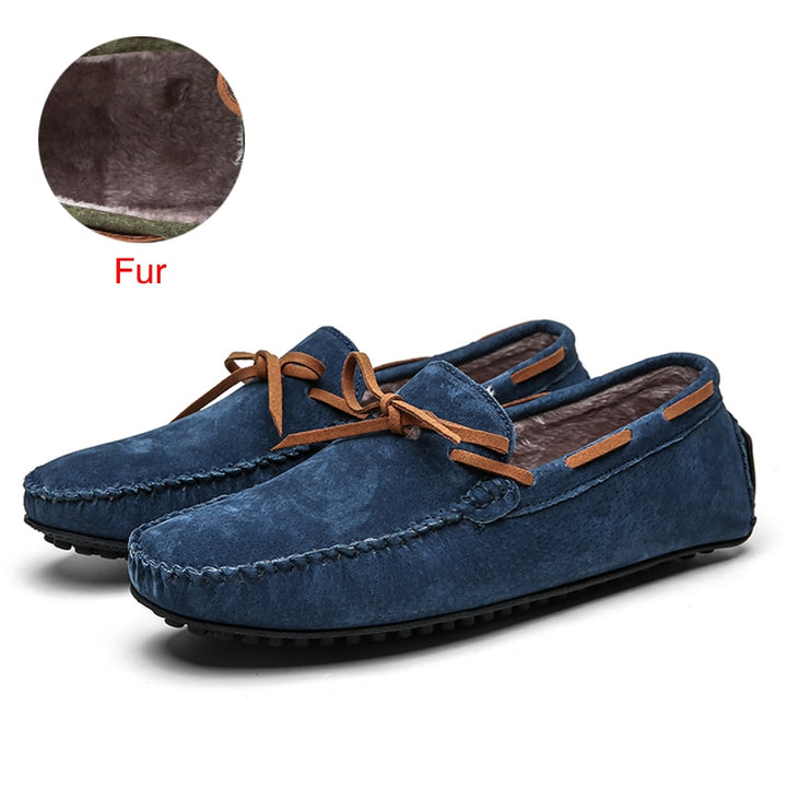 DEKABR2 - Suede Leather Boat Shoes/Loafers For Men - Summer Moccasins - Ashour Shoes