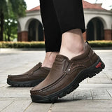 Robusto - Men's Casual Leather Outdoor Walking Loafers - Ashour Shoes