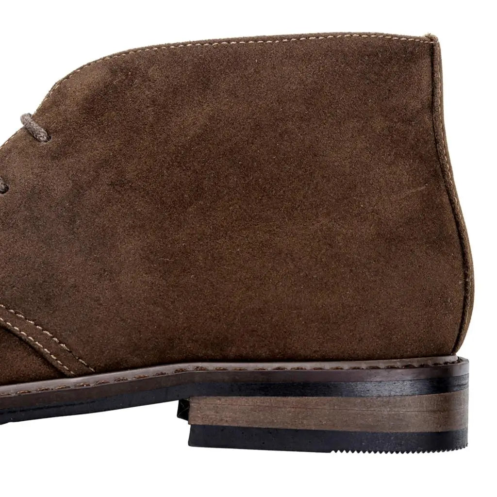 Vagabondo - Men's Classic Brown Suede-Texture Desert Ankle Boots - Ashour Shoes