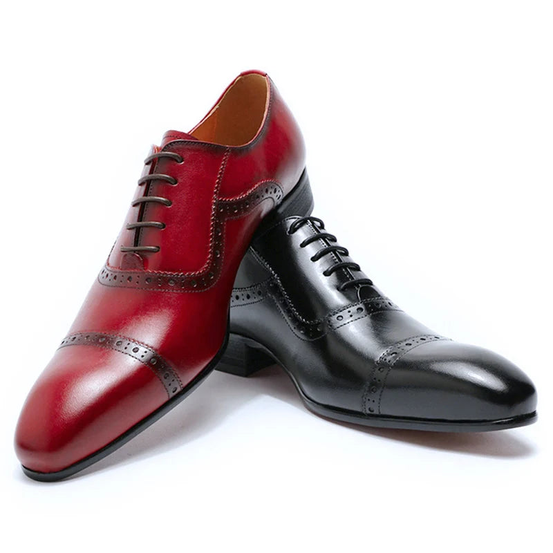 Valentino 1 -  High quality brogue oxford dress shoes for men