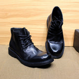 Artigiano - Men's British Style Handmade Calf Leather Chukka Boots - Ashour Shoes