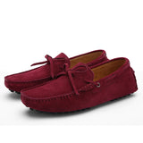 Sereno - Men's Casual Navy Suede Driving Loafers - Ashour Shoes