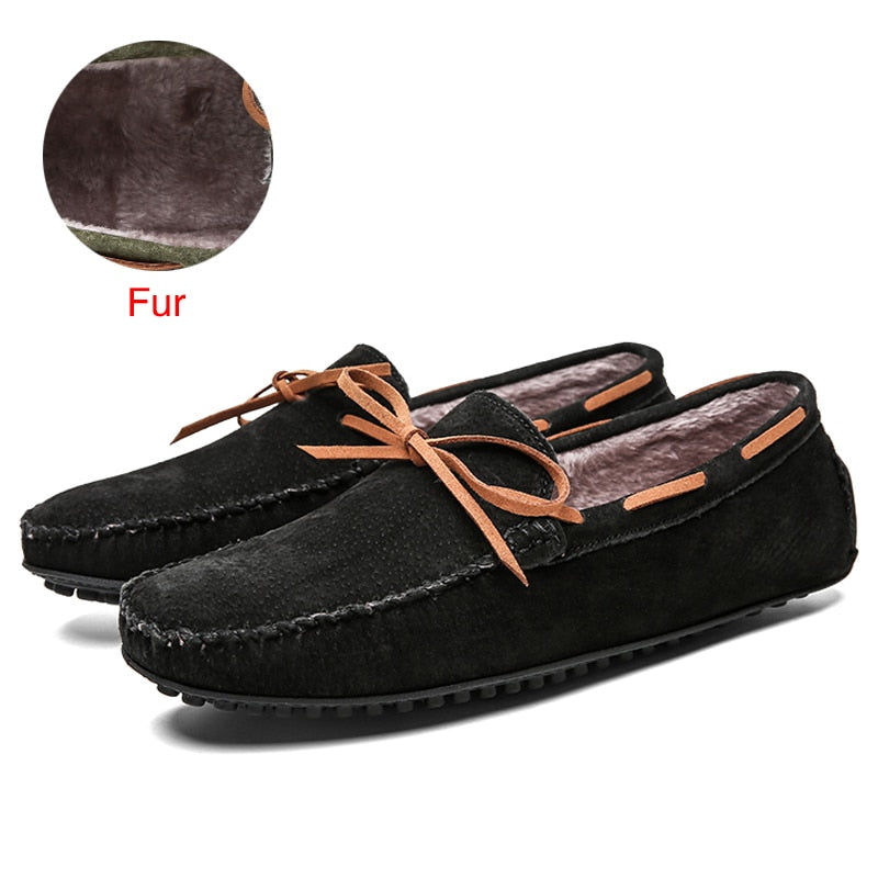 DEKABR2 - Suede Leather Boat Shoes/Loafers For Men - Summer Moccasins - Ashour Shoes