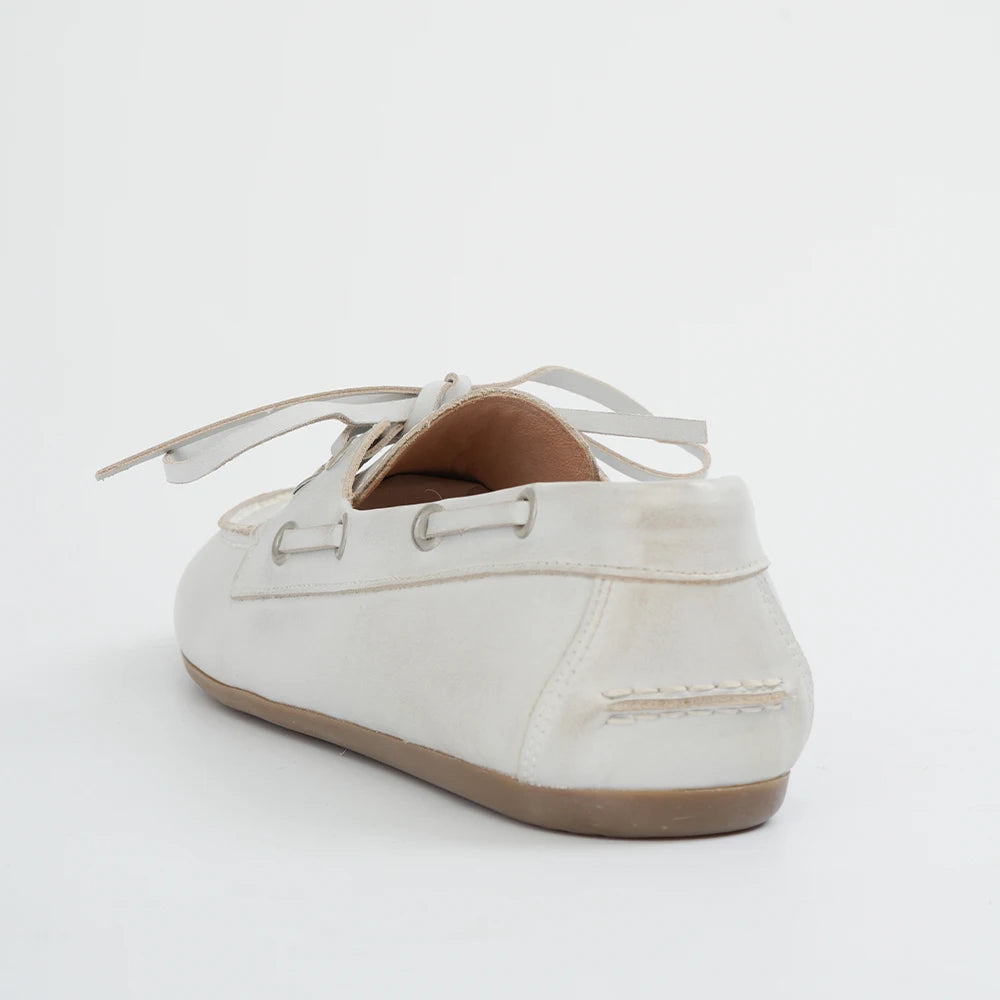 Lerana - Genuine Leather Boat Shoes for Women. Classic Moccasin for Everyday Comfort - Ashour Shoes