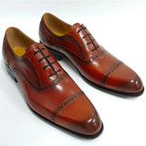 La Nurma - Classic men's leather oxford dress shoes - Ashour Shoes