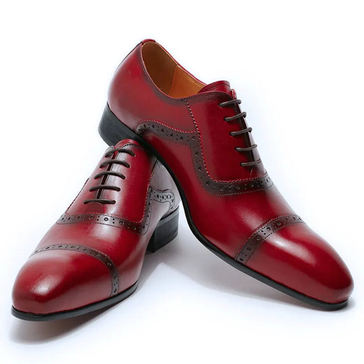 Valentino 1 - High quality brogue oxford dress shoes for men - Ashour Shoes