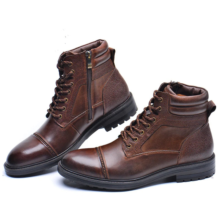 HEID - High Quality Leather High Top men's Boots - Ashour Shoes