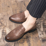 Loreno – Men’s Genuine Leather Penny Loafers – Classic Slip On - Ashour Shoes