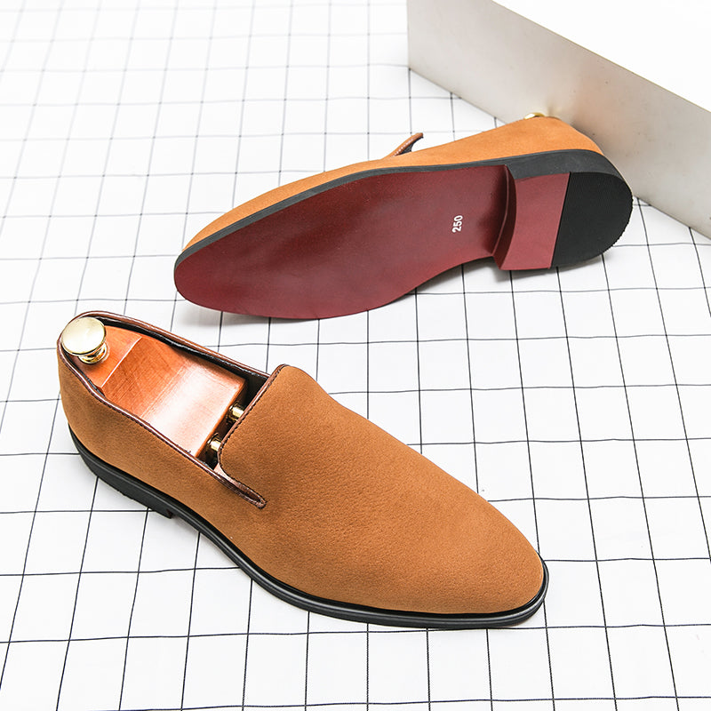 The rossi S2 - Red Bottom Dandelion Men's Leather Loafers - Ashour Shoes