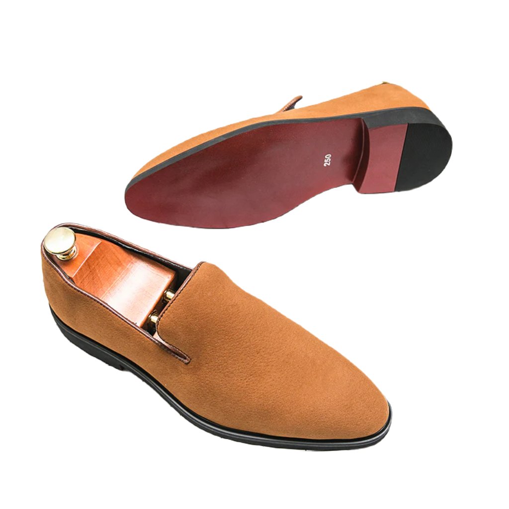The rossi S2 - Red Bottom Dandelion Men's Leather Loafers - Ashour Shoes