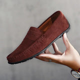 Mocassino - Men's Casual Suede Driving Loafers - Ashour Shoes