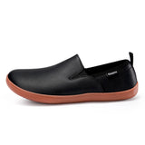Comodo - Men's Minimalist Wide Toe Leather Slip-On Loafers - Ashour Shoes