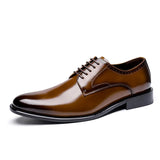 Signore - Men's Elegant Polished Leather Cap Toe Oxford Dress Shoes - Ashour Shoes
