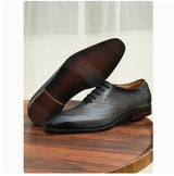 Raffinato - Men's Handcrafted Burnished Leather Oxford Dress Shoes - Ashour Shoes