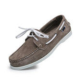 Vela - Men's Suede Moccasin Boat Shoes - Ashour Shoes
