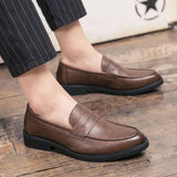 Loreno – Men’s Genuine Leather Penny Loafers – Classic Slip On - Ashour Shoes