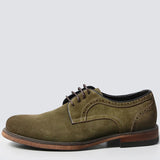 Oliva - Men's Genuine Suede Brogue Derby Shoes - Ashour Shoes