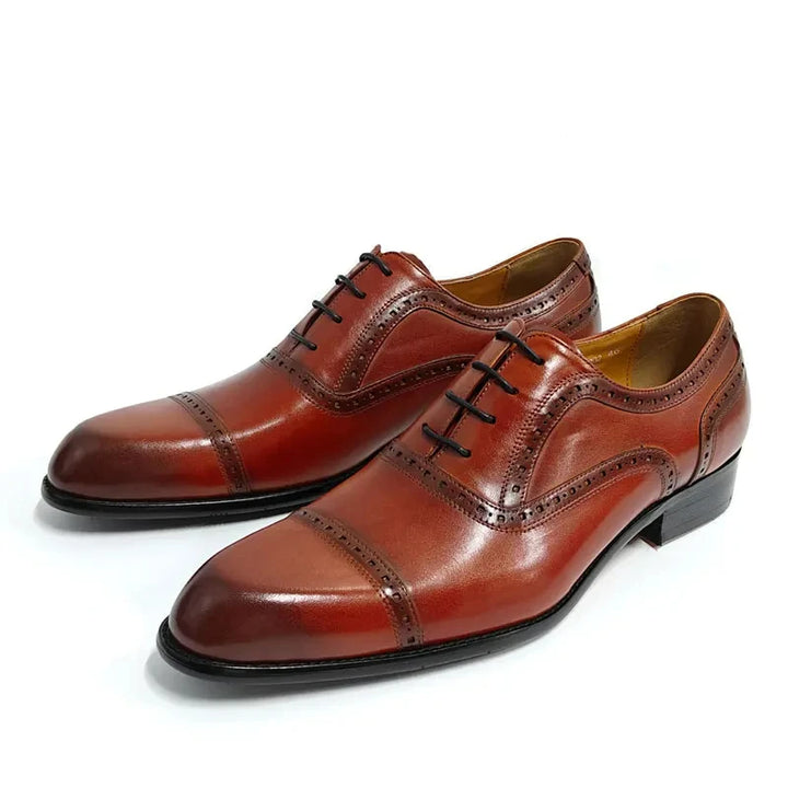 La Nurma - Classic men's leather oxford dress shoes