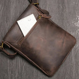 lumia - Leather Cross-body Bag for Men – Stylish Shoulder Satchel with Multiple Compartments - Ashour Shoes