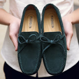 Sereno - Men's Casual Navy Suede Driving Loafers - Ashour Shoes