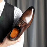 Eco - Men's vegan leather oxford dress shoes - Ashour Shoes