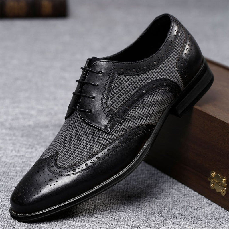 Dotato - Brogue Leather oxford shoes for men