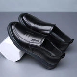 Libero - Hands free Lightweight slip-On Men's Leather Shoes - Ashour Shoes